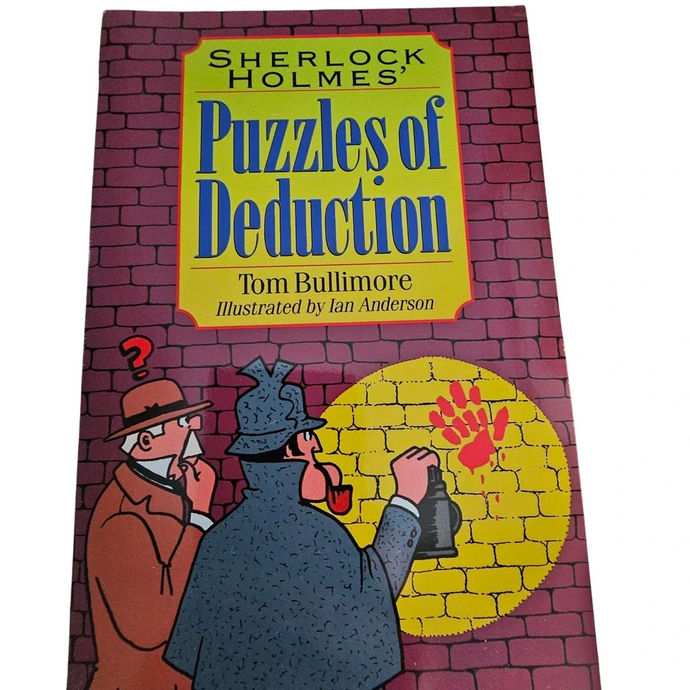 Whodunit Mystery Puzzle Book Lot of 4 Sherlock Holmes Five Minute Quicksolve